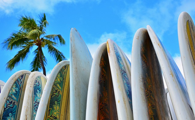 Planche de surf à Hawaï