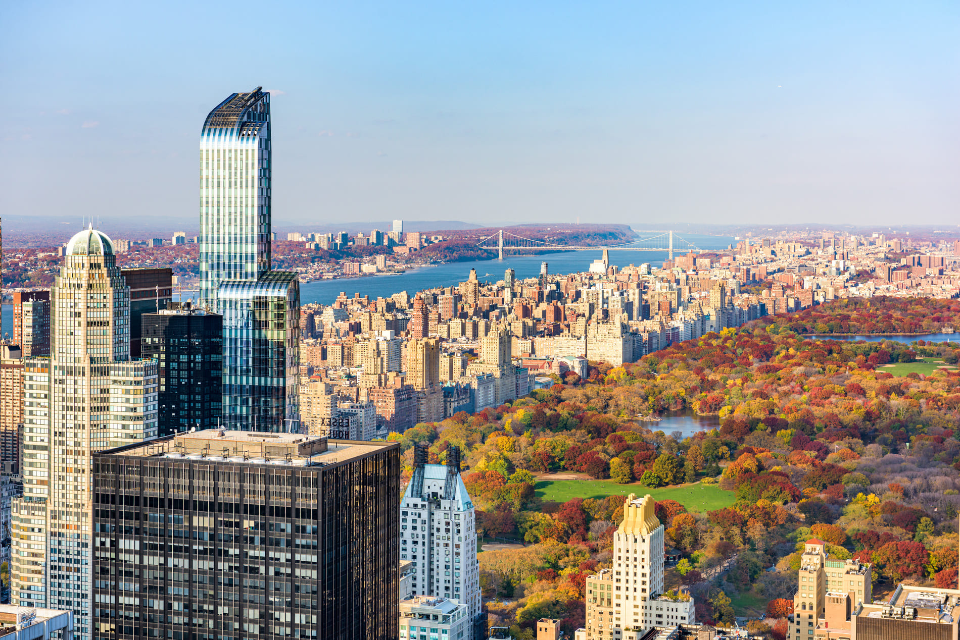 Vue aérienne Central Park