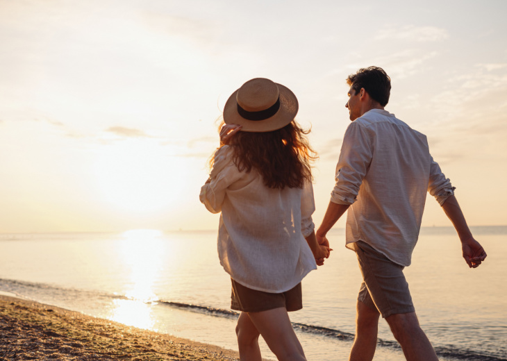 Couple à la plage