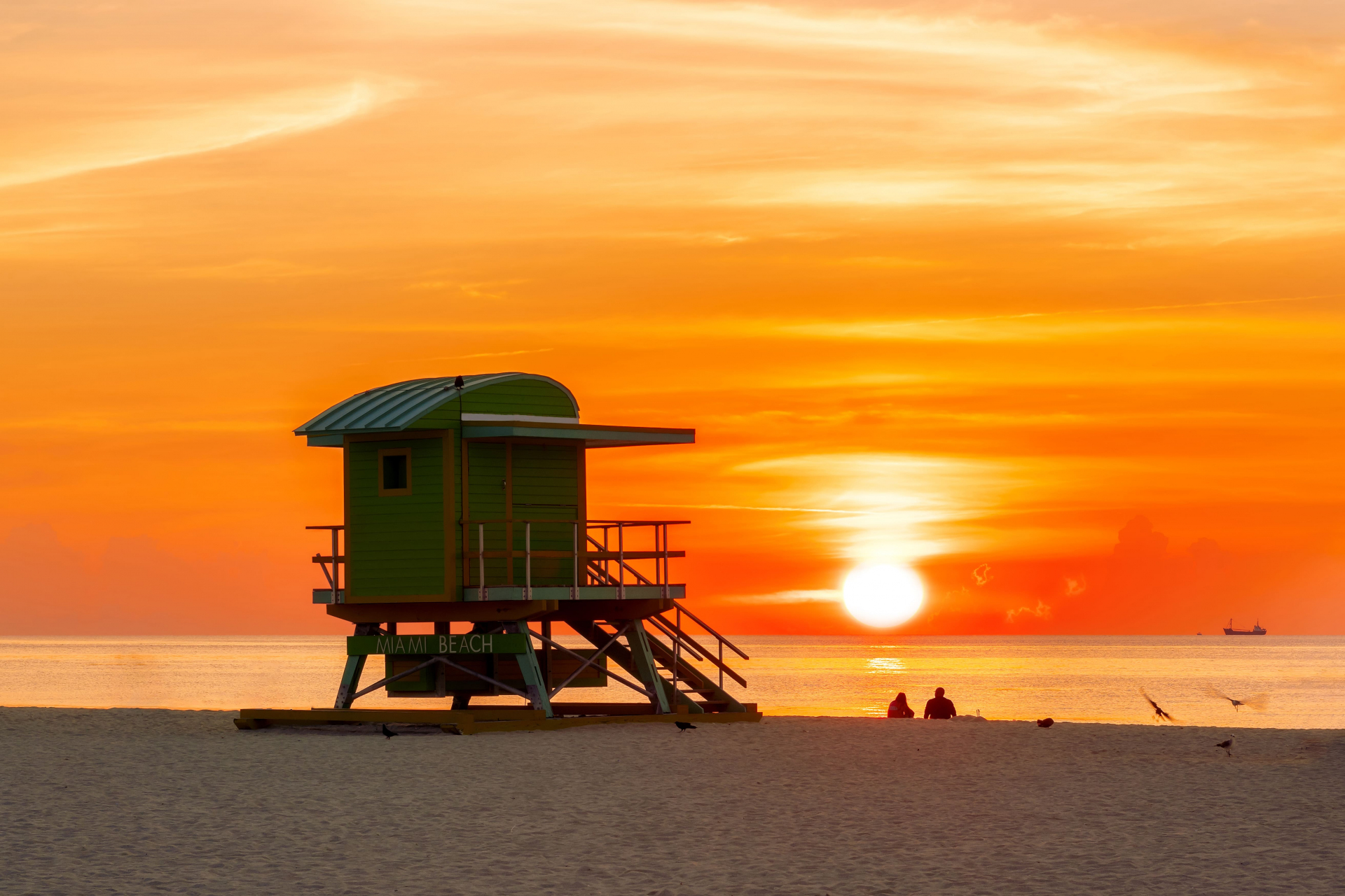 Coucher de soleil à Miami