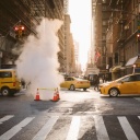 taxi-new-york-cheminees-fumantes-usa